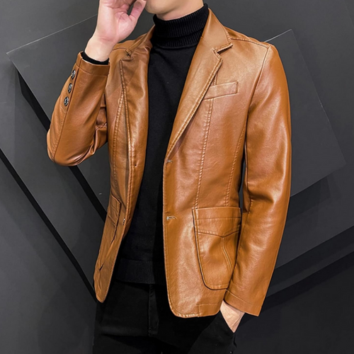 Troy™ - Elegant Leather Jacket