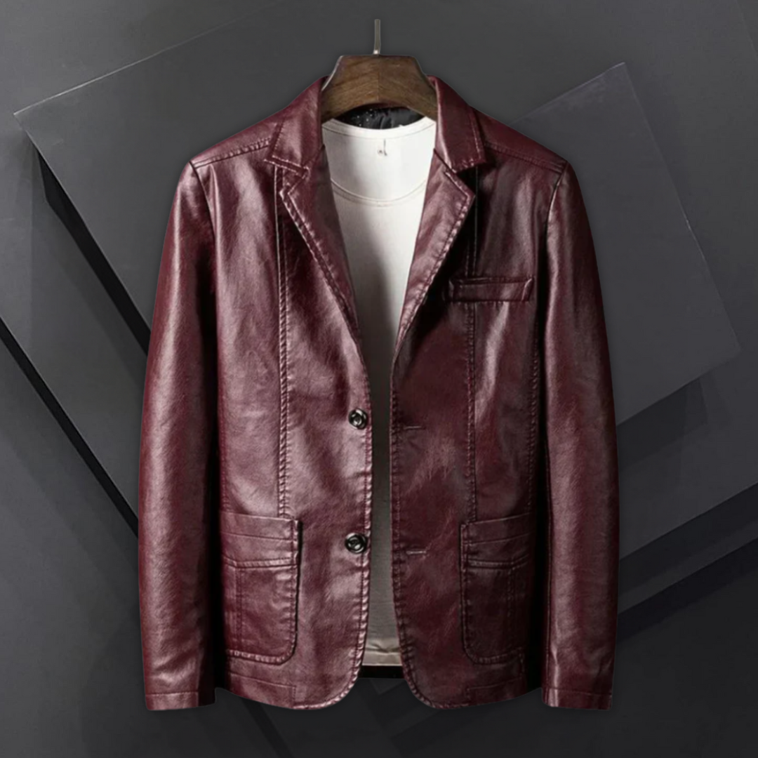 Troy™ - Elegant Leather Jacket