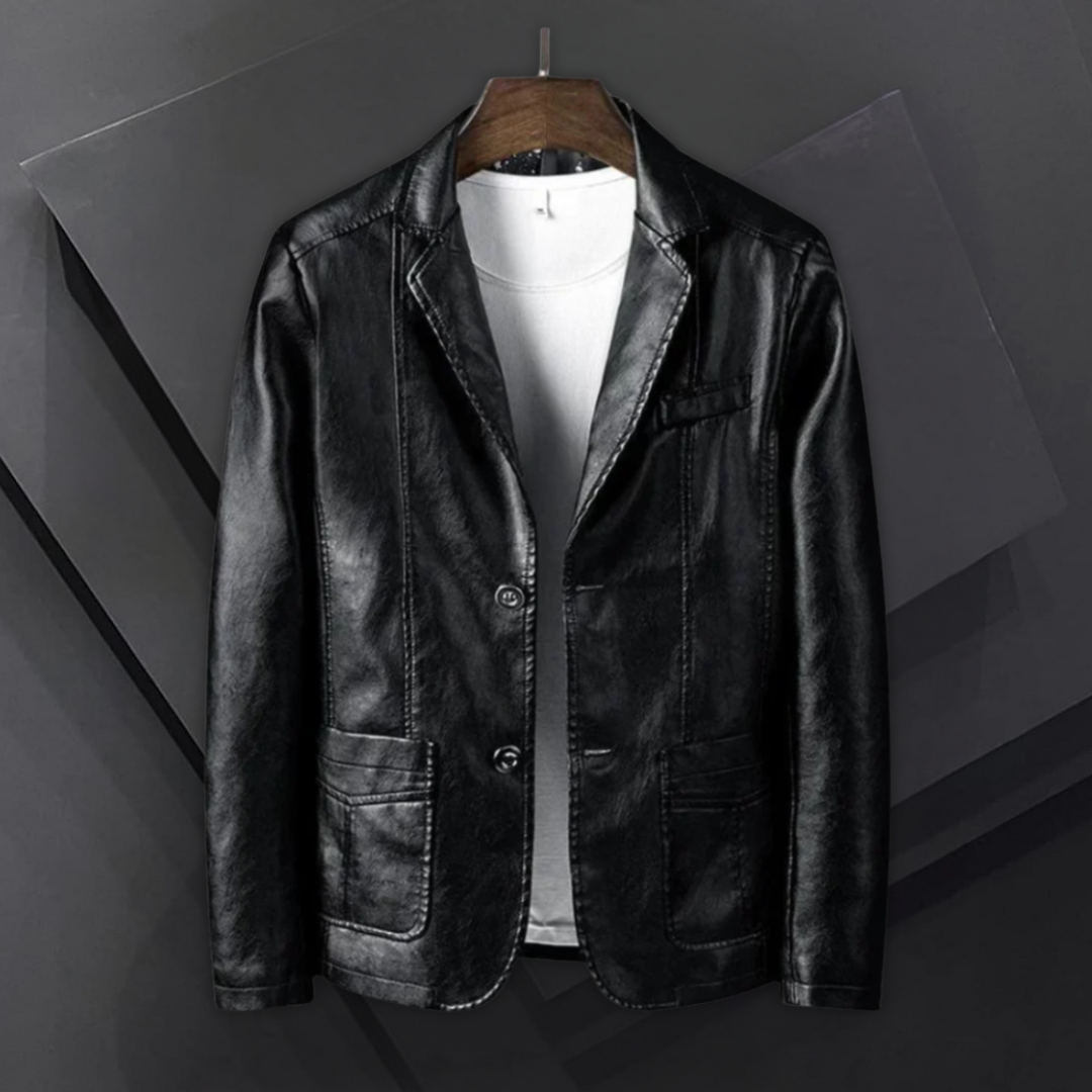 Troy™ - Elegant Leather Jacket