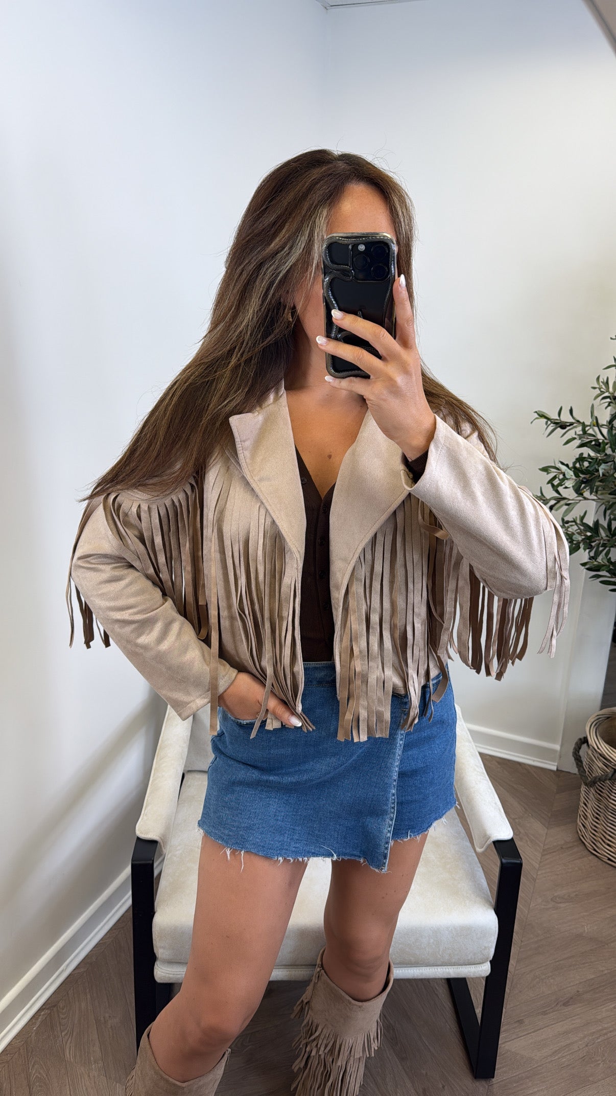 Sierra™ Fringe Suede Jacket