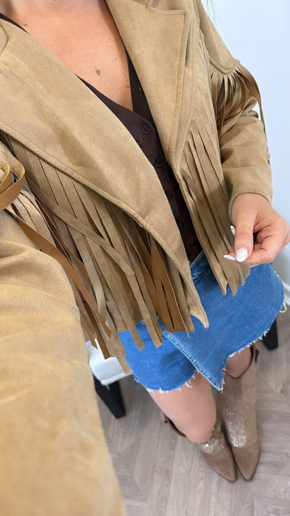 Erica™ Fringe Suede Jacket