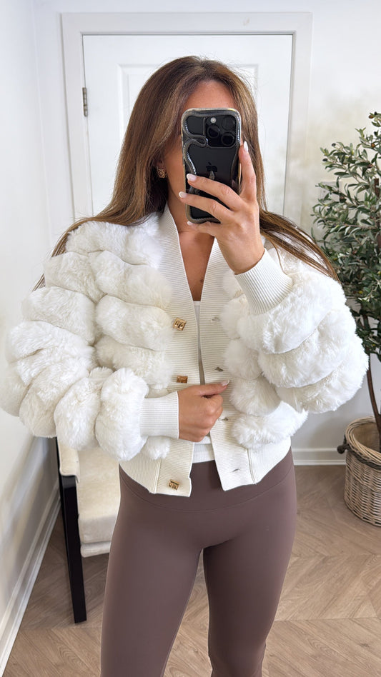 Eliza™ Cozy Fur Cardigan