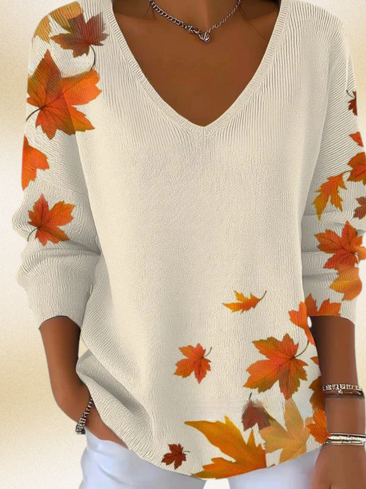Serafin™ - Elegant V-Neck Winter Top