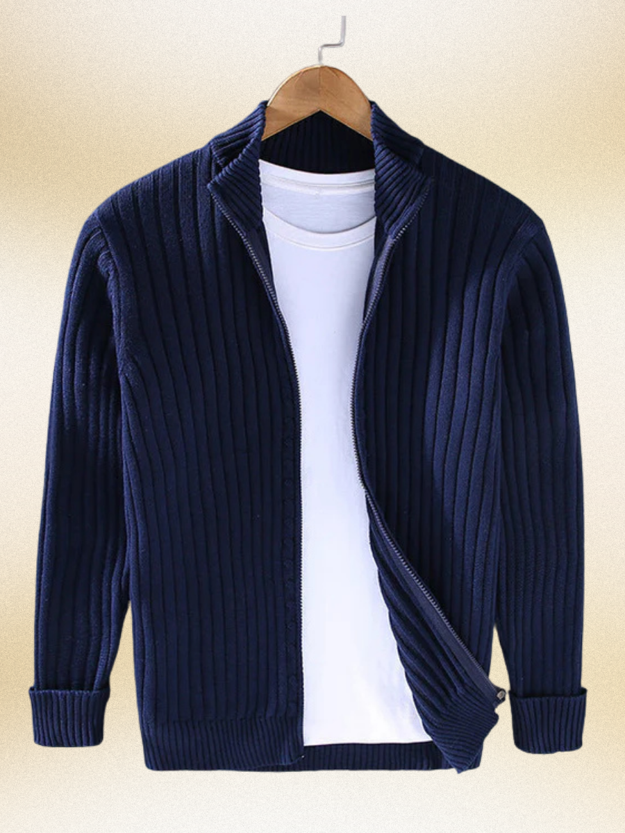 Gerald™ - Knitterd Warm Zip-up Cardigan