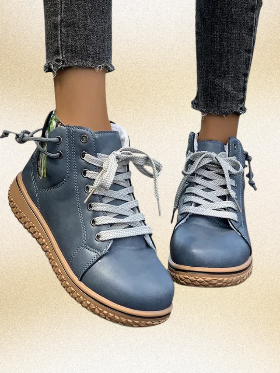 Nyrah™ - Lace up Flat Boots