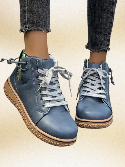 Nyrah™ - Lace up Flat Boots