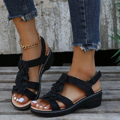 Orina™ – Stylish Sandals with Floral Print