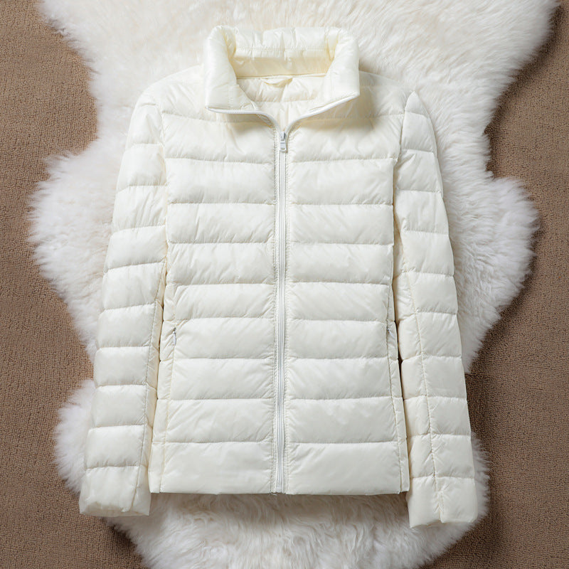Allena™ - White Winter Down Jacket