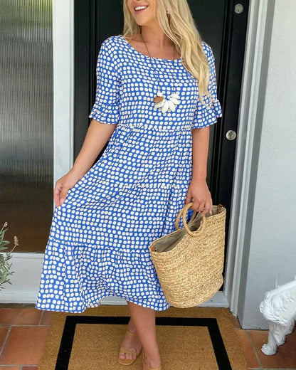 Mariam™ Ruffle Sleeve Midi Dress