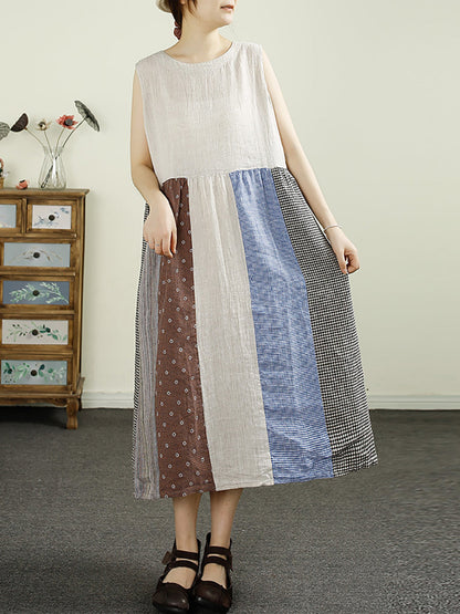 Elyse™ - Plaid Linen Dress