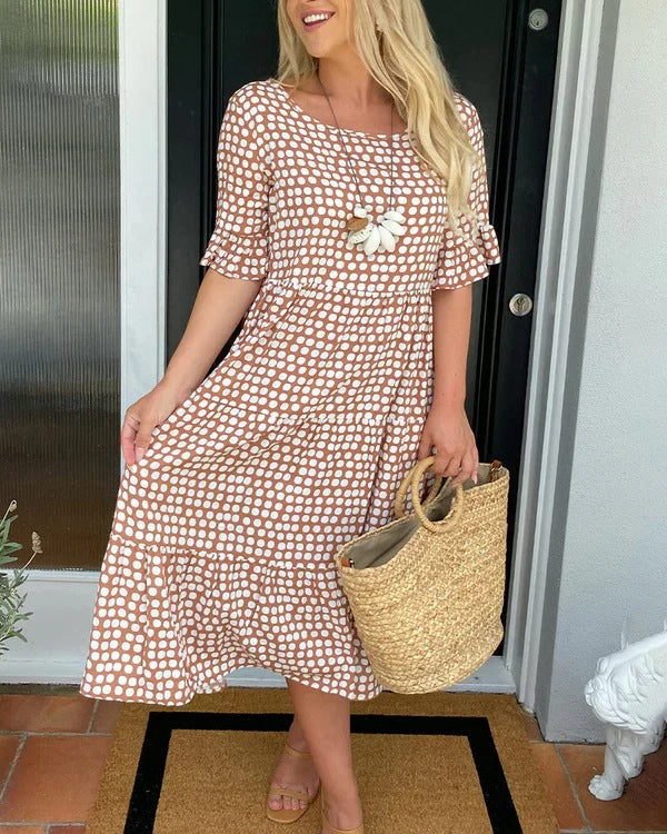 Mariam™ Ruffle Sleeve Midi Dress