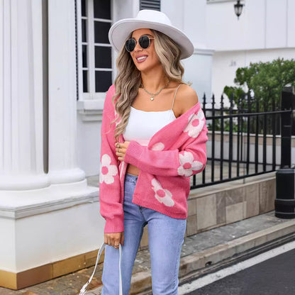 Floral Knit Cardigan | Together against Breast Cancer