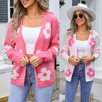 Floral Knit Cardigan | Together against Breast Cancer