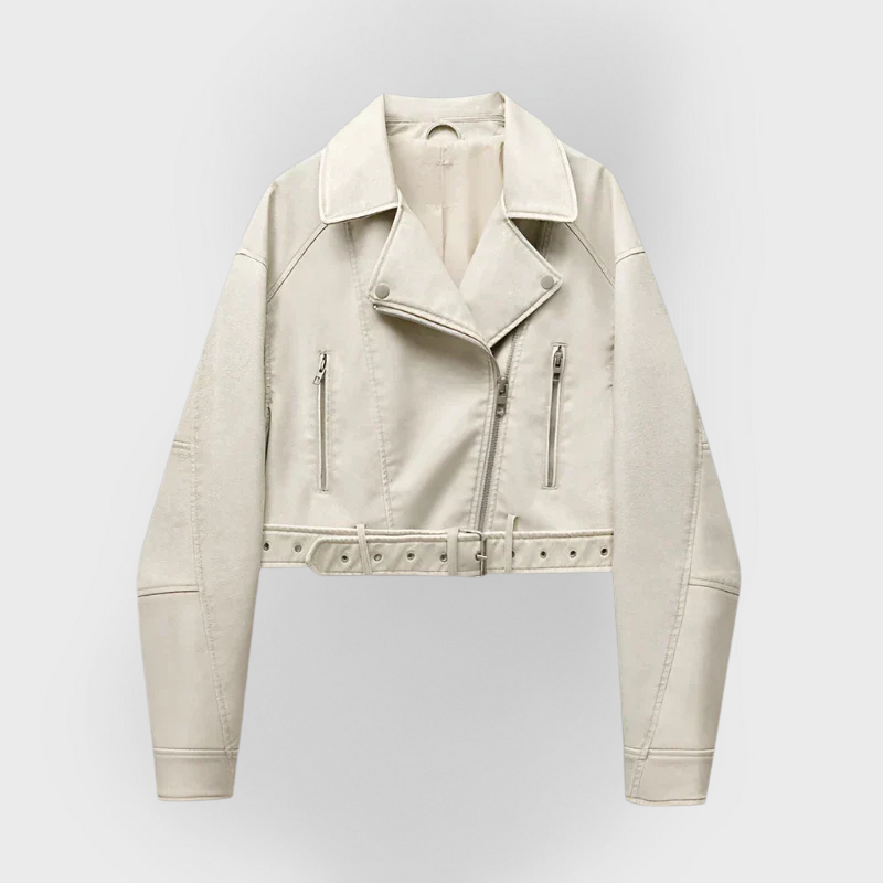 Cheska™ - Classic Leather Jacket