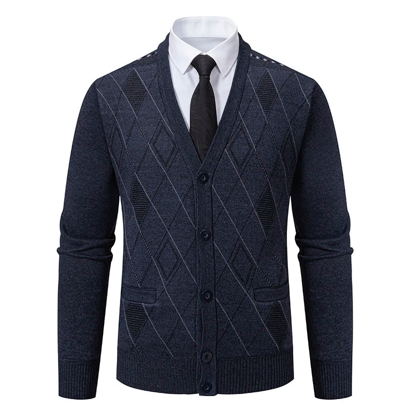 Preston™ - Diamond Pattern Knit Cardigan