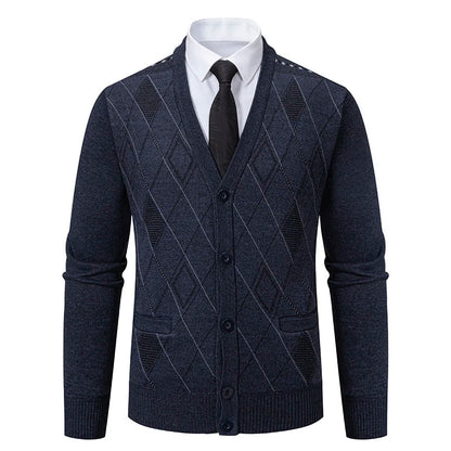 Preston™ - Diamond Pattern Knit Cardigan