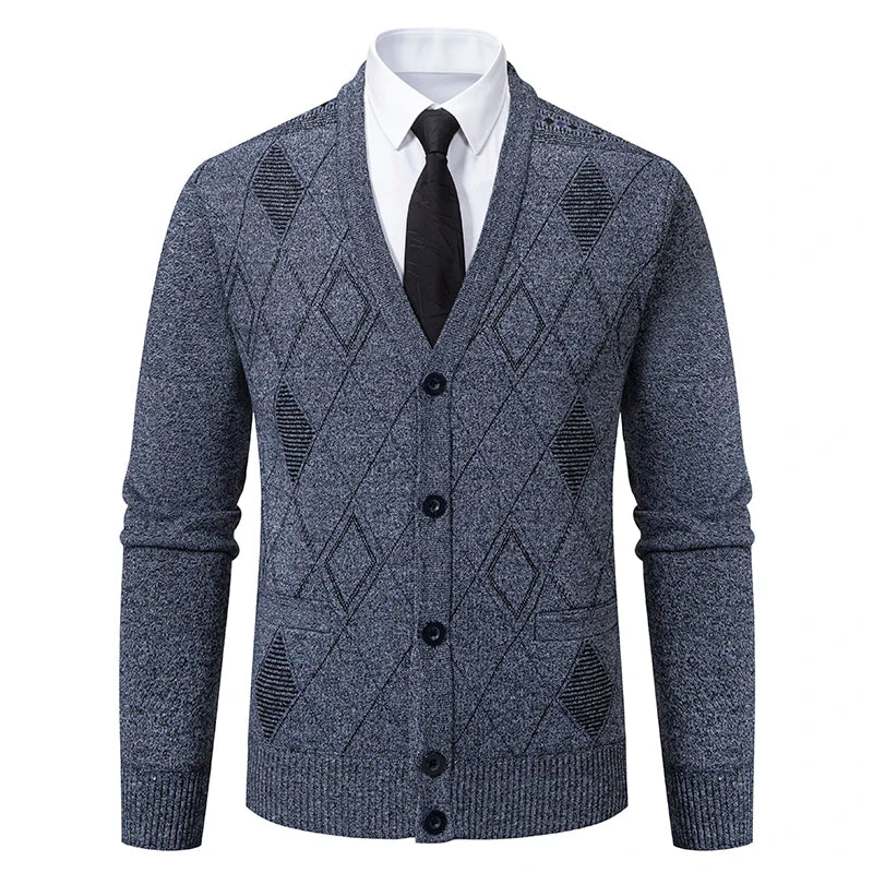 Preston™ - Diamond Pattern Knit Cardigan