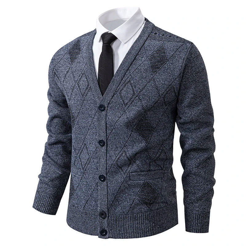 Preston™ - Diamond Pattern Knit Cardigan