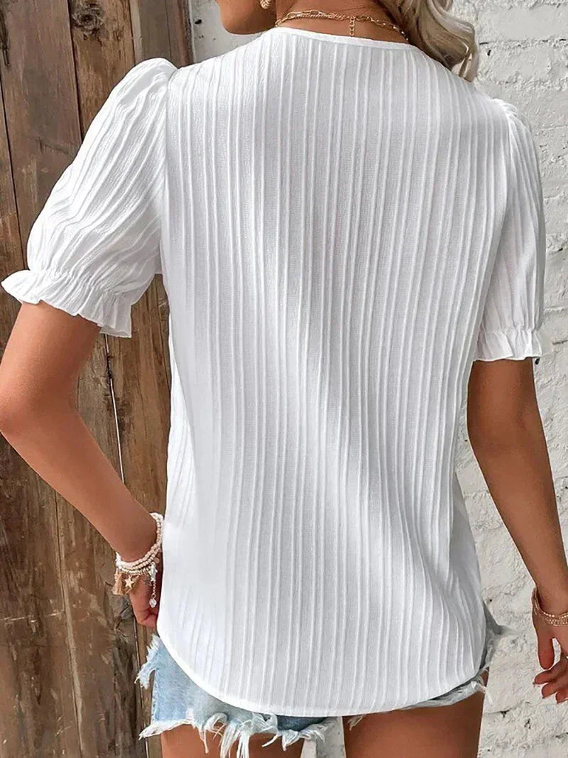 Beatriz™ - Elegant V-neck Blouse