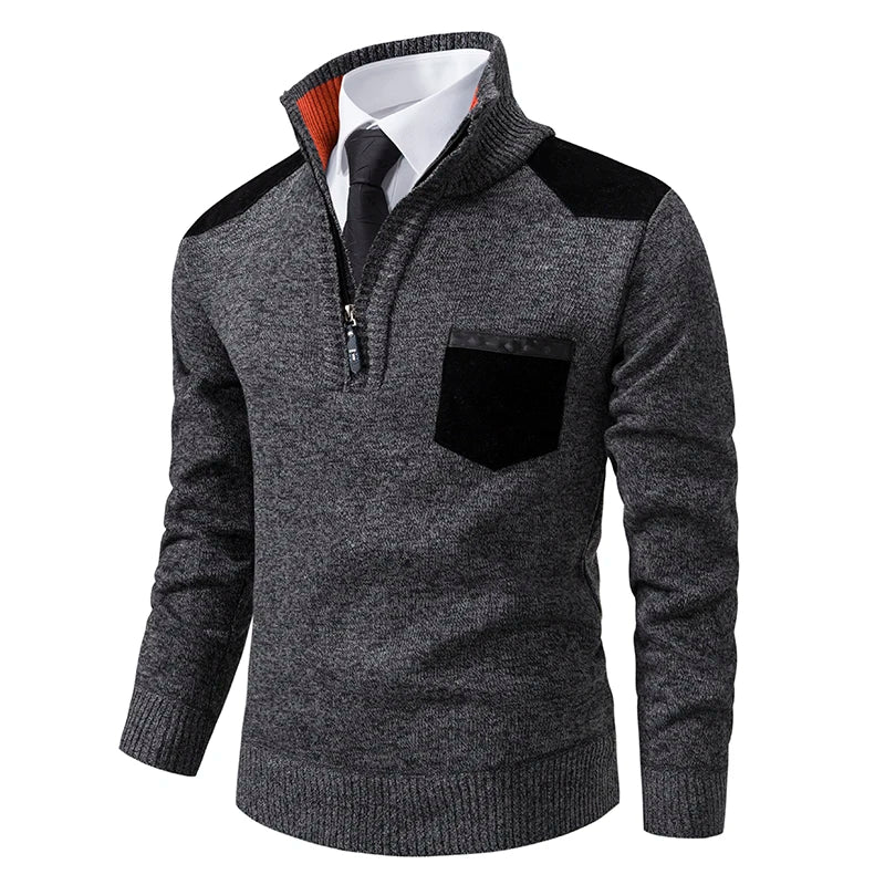 Clinton™ - Elegant Half-Zip Sweater