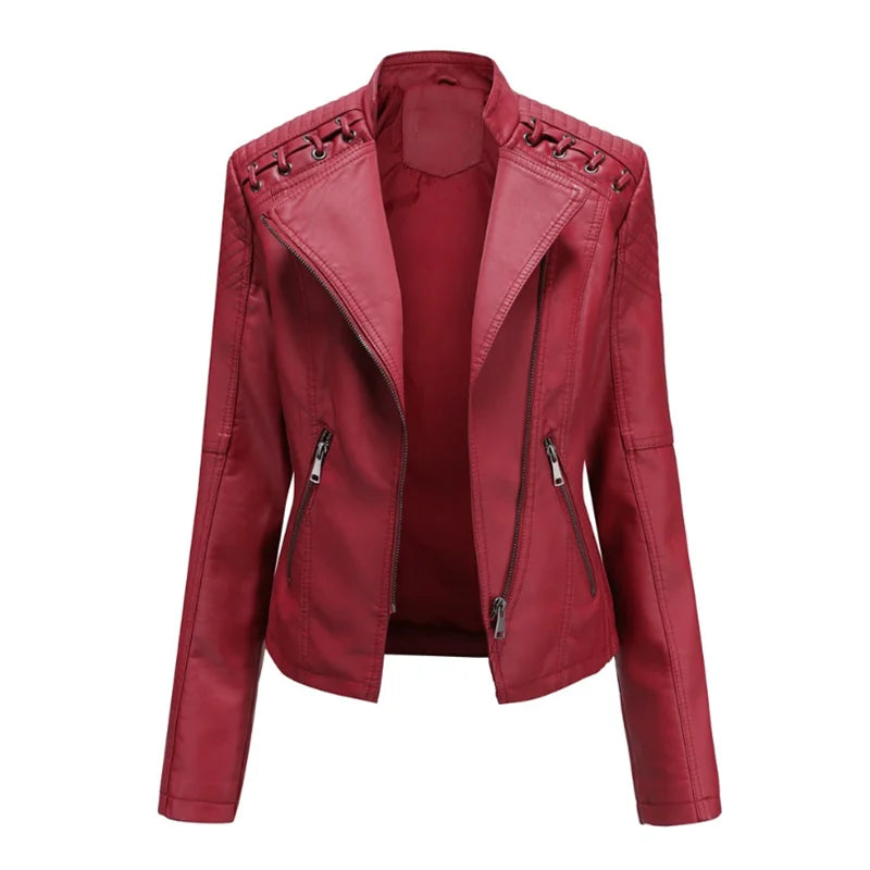 Elara™ - Classic Soft Leather Jacket