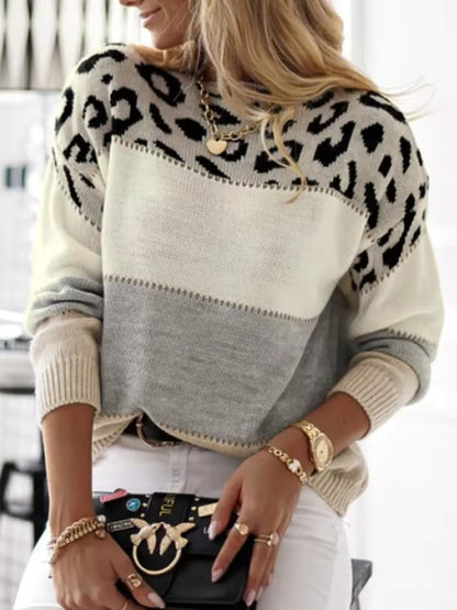 Olivia™- Chic Leopard Sweater