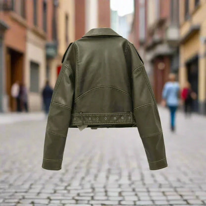 Cheska™ - Classic Leather Jacket