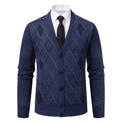 Preston™ - Diamond Pattern Knit Cardigan