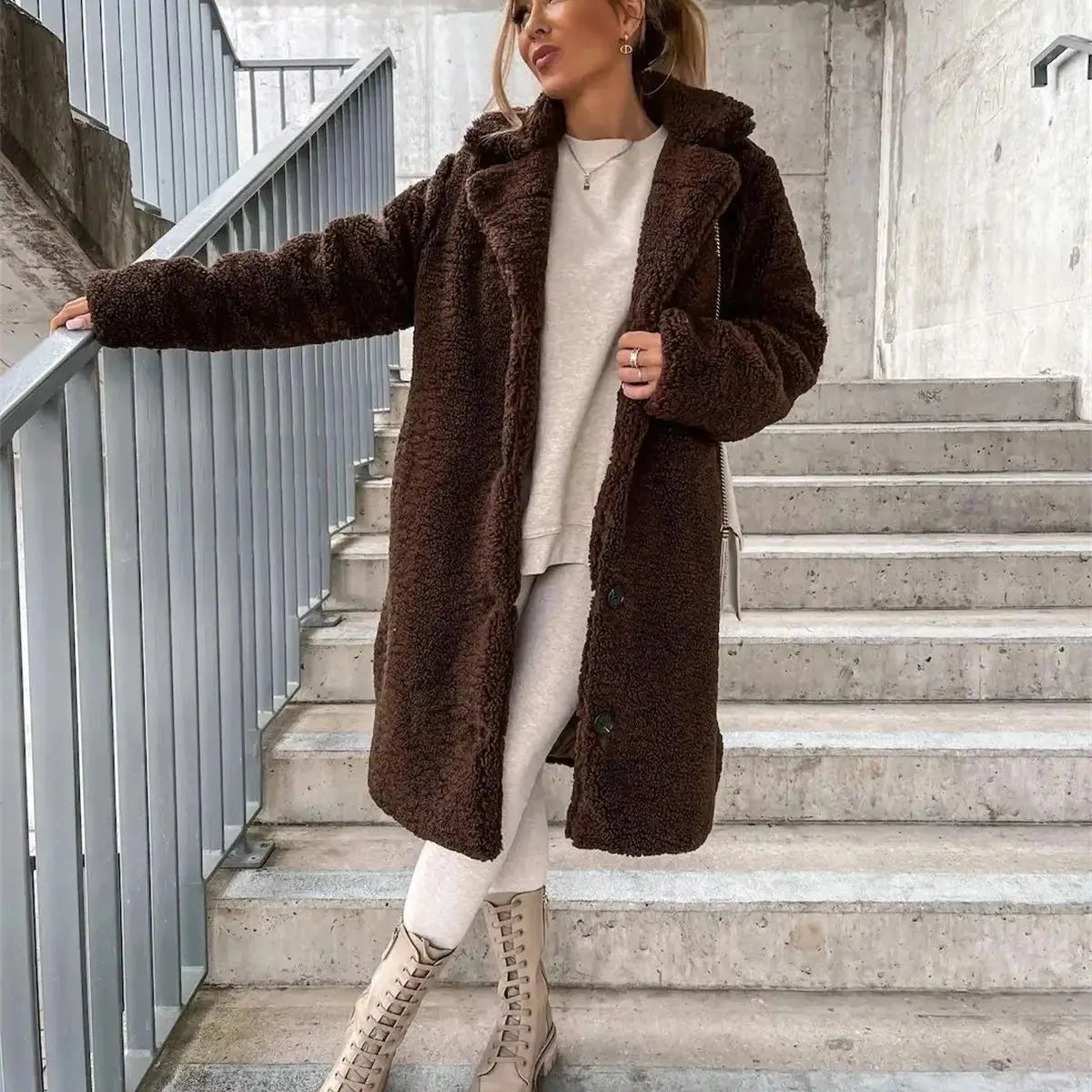 Monica™ - Stylish Teddy Coat