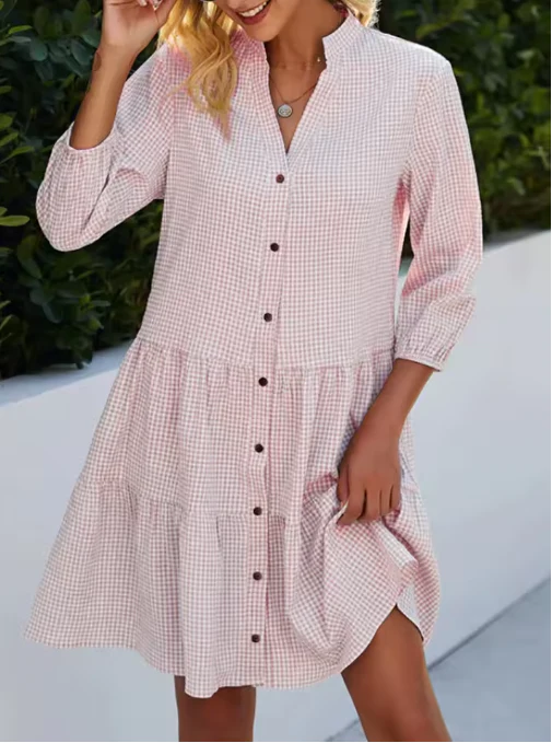 Johanne™ - Mini dress with V-neck