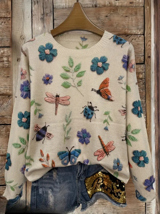 Yara™ - Floral Print Sweater