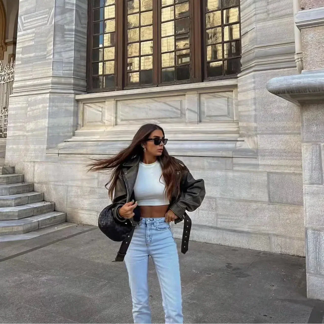 Cheska™ - Classic Leather Jacket