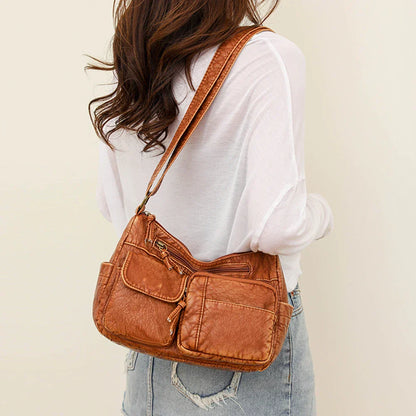 Lykke™ - Vintage Leather Shoulder Bag