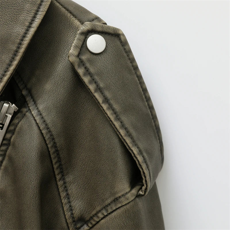 Cheska™ - Classic Leather Jacket