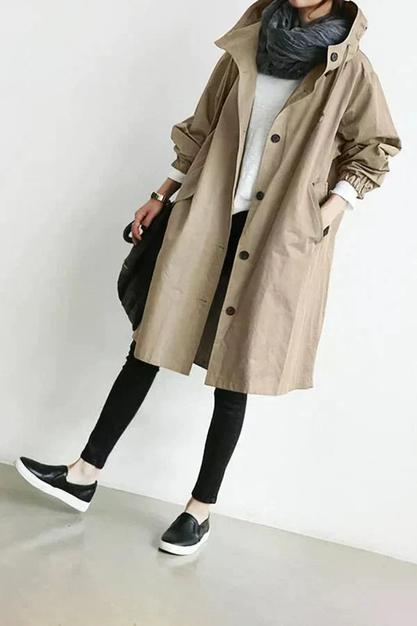 Ama™ - Elegant Water-Repellent Trench Coat