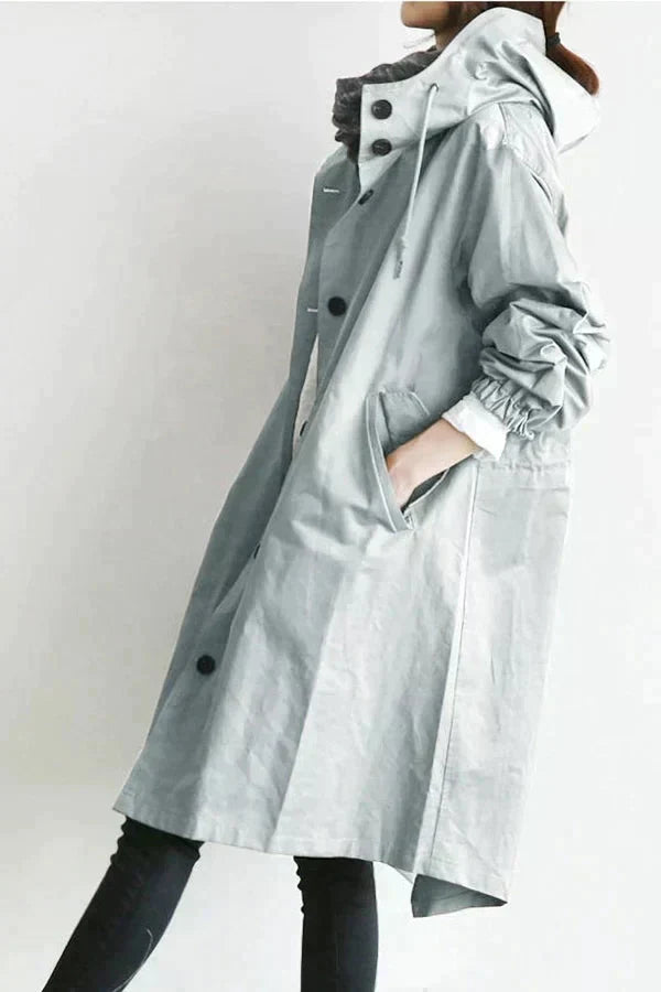 Ama™ - Elegant Water-Repellent Trench Coat