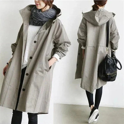 Ama™ - Elegant Water-Repellent Trench Coat