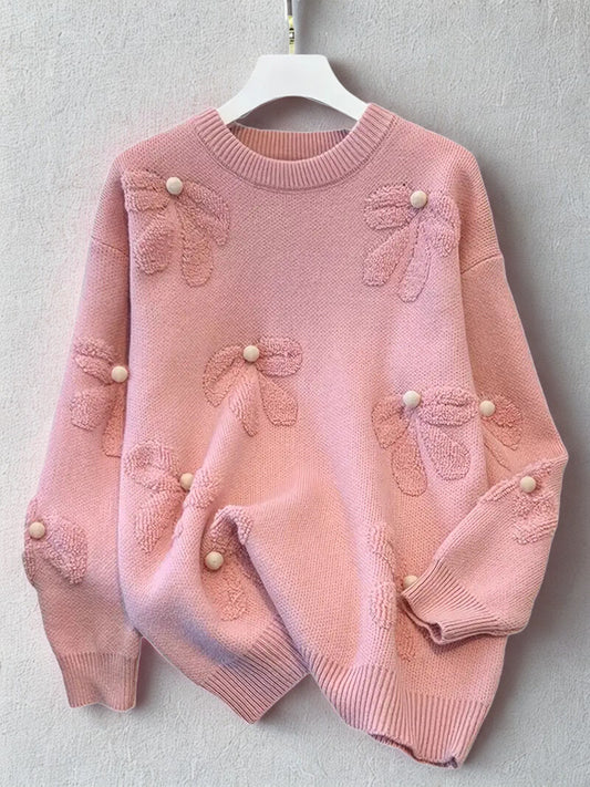 Bow Pearl Sweater | Together against Breast Cancer