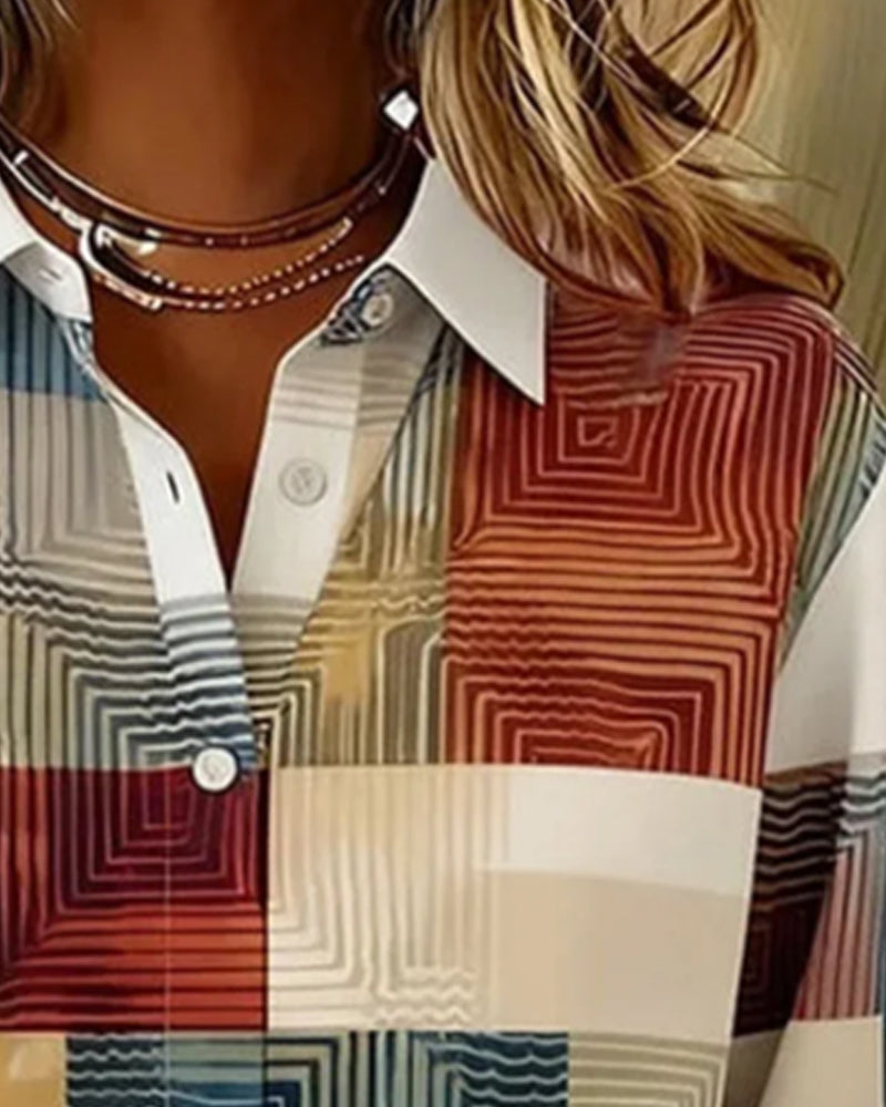 Karin™ - Plaid Button Down Shirt