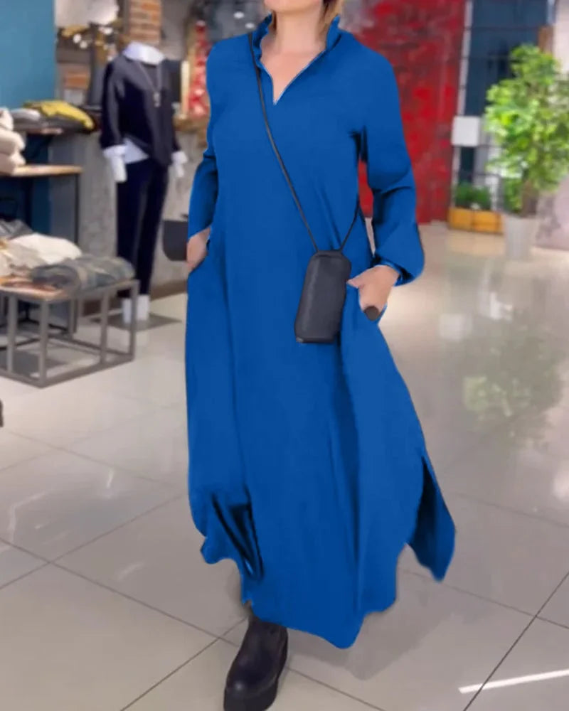 Angelyn™ – Winter long-sleeved maxi dress