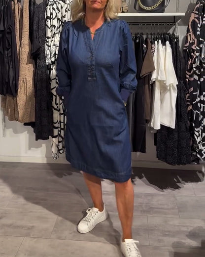 Danica™ - Longsleve Midi Dress