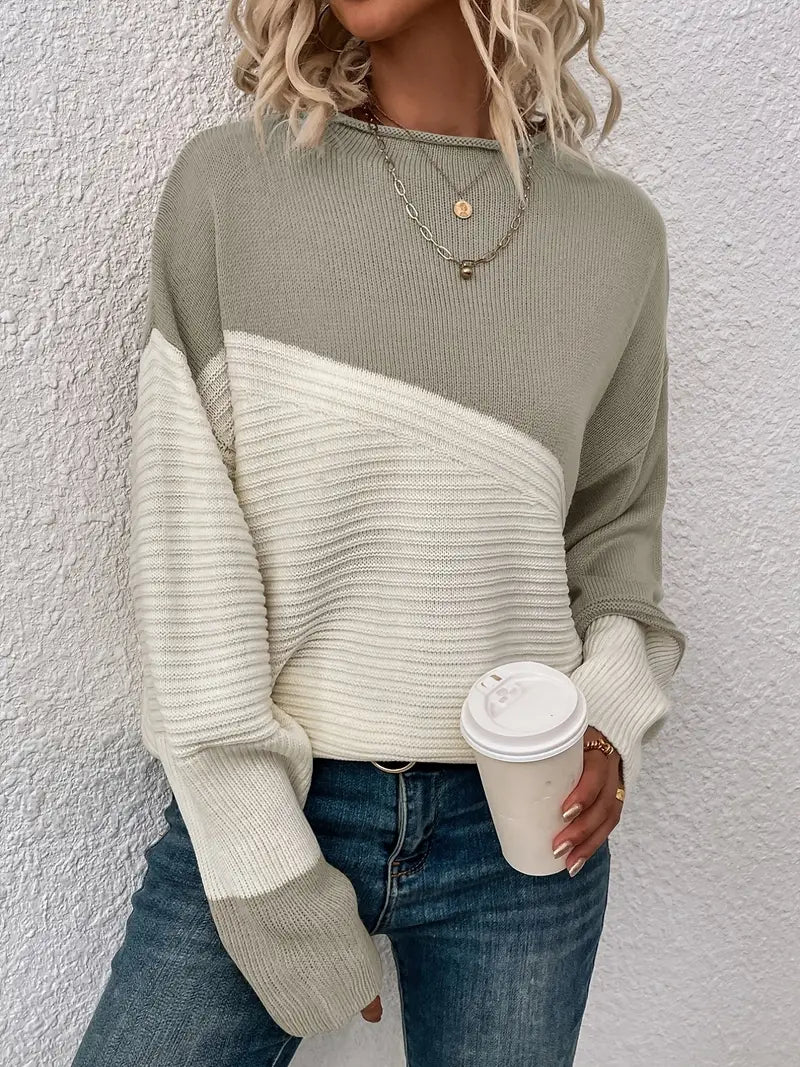 Kaia™ - Color Block Loose Sweater