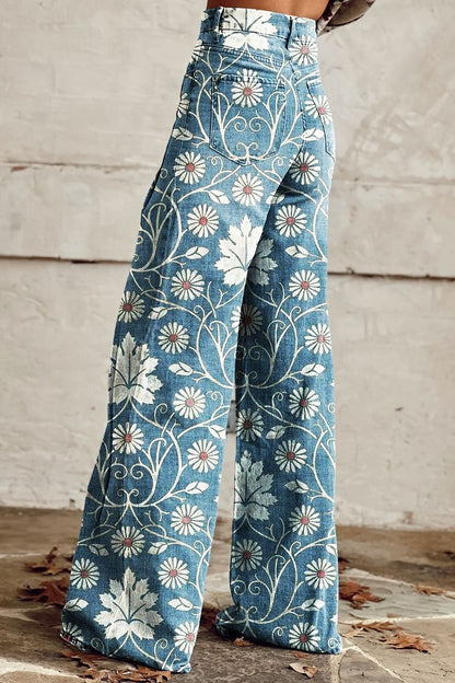 Isla™ Floral Denim Trousers