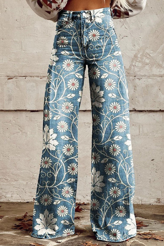 Isla™ Floral Denim Trousers