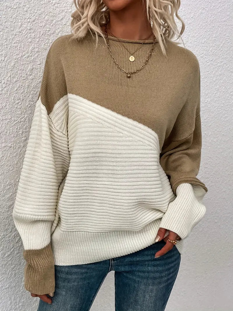 Kaia™ - Color Block Loose Sweater