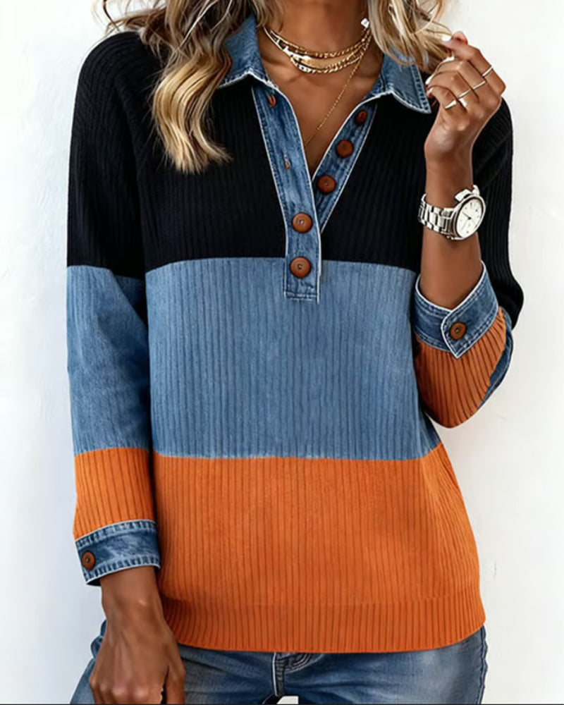 Hedda™ - Longsleeve Collared Top