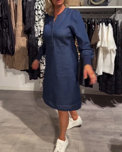 Danica™ - Longsleve Midi Dress