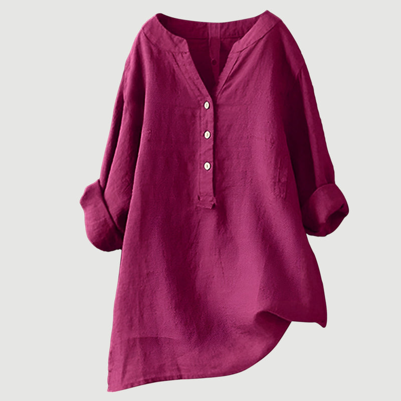 Zarina™ – Comfortable linen blouse