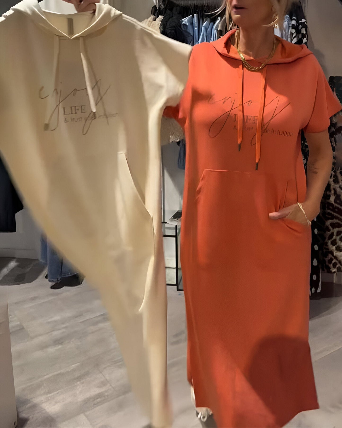 Sheeka™ – Casual hoodie dress for women