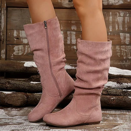 Lucia™ – Suede Mid-calf Boots